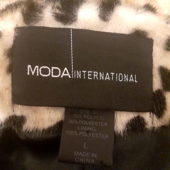 Vintage Moda Leopard Print Fake Fur Coat🇨🇦 Large - Picture 13 of 16